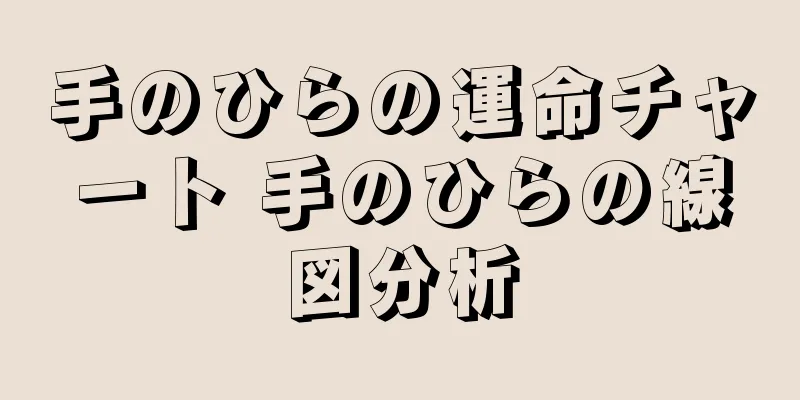 手のひらの運命チャート 手のひらの線図分析