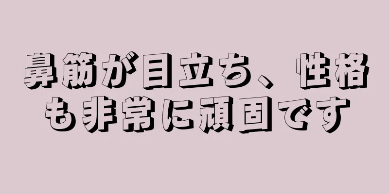 鼻筋が目立ち、性格も非常に頑固です