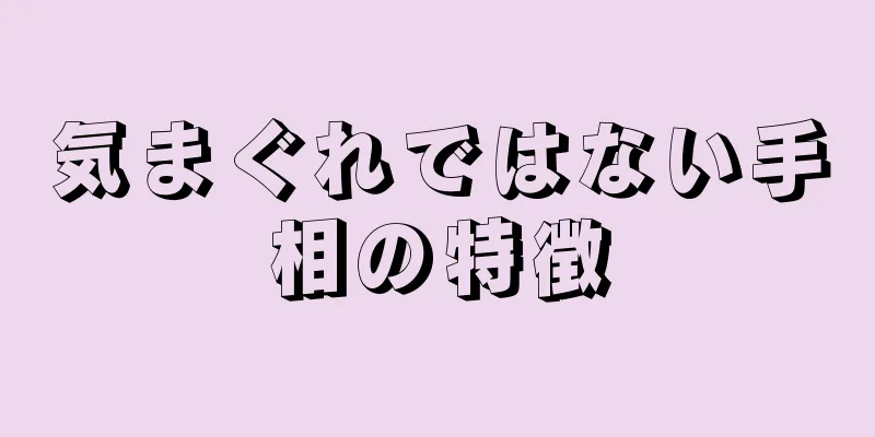 気まぐれではない手相の特徴