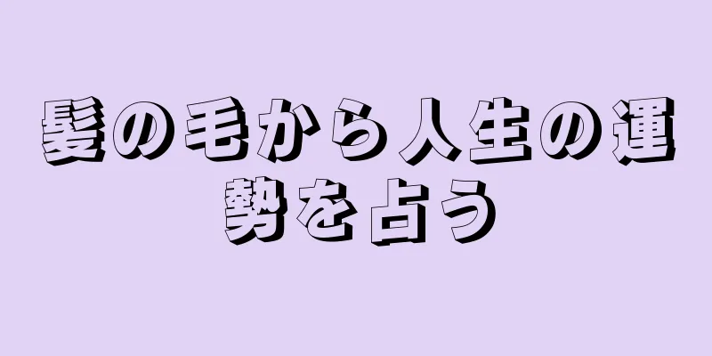 髪の毛から人生の運勢を占う