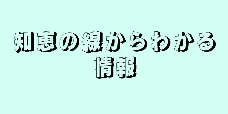 知恵の線からわかる情報