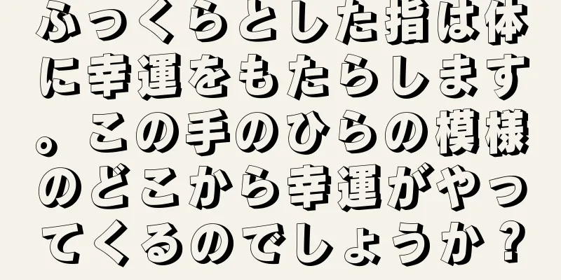 ふっくらとした指は体に幸運をもたらします。この手のひらの模様のどこから幸運がやってくるのでしょうか？