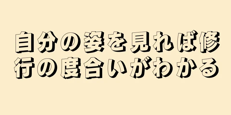 自分の姿を見れば修行の度合いがわかる