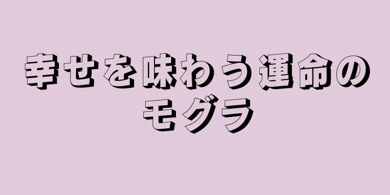 幸せを味わう運命のモグラ