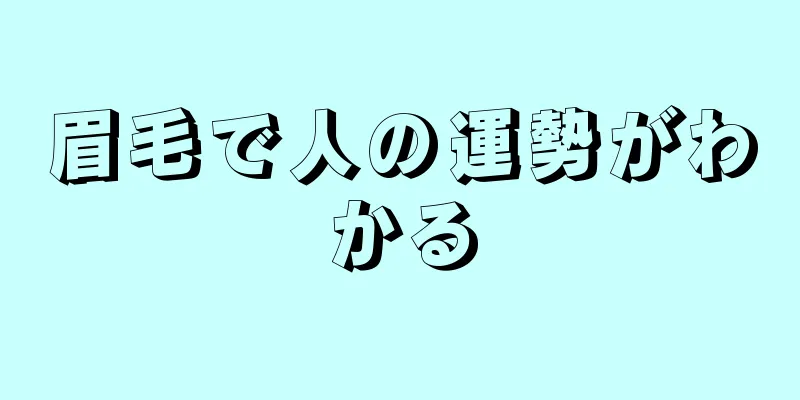 眉毛で人の運勢がわかる