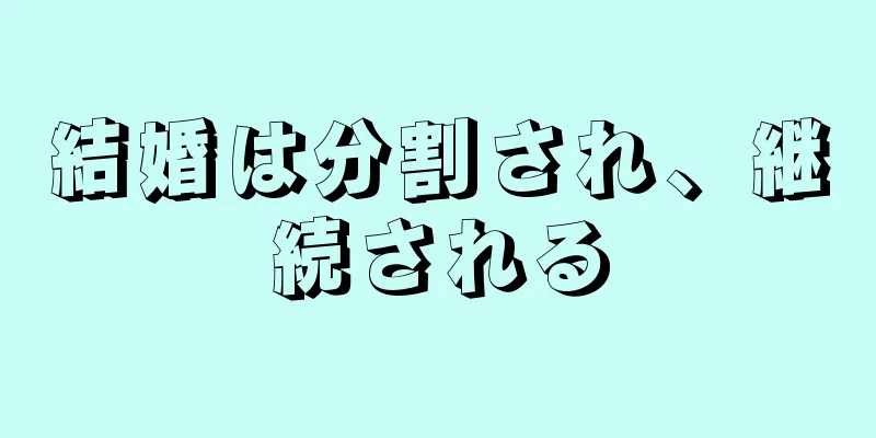 結婚は分割され、継続される