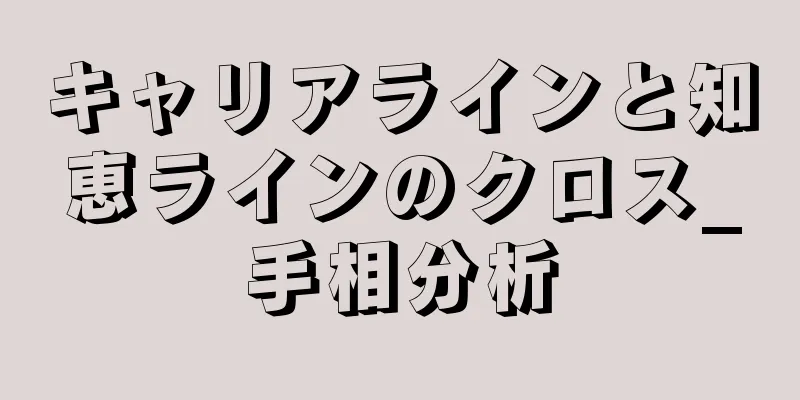 キャリアラインと知恵ラインのクロス_手相分析