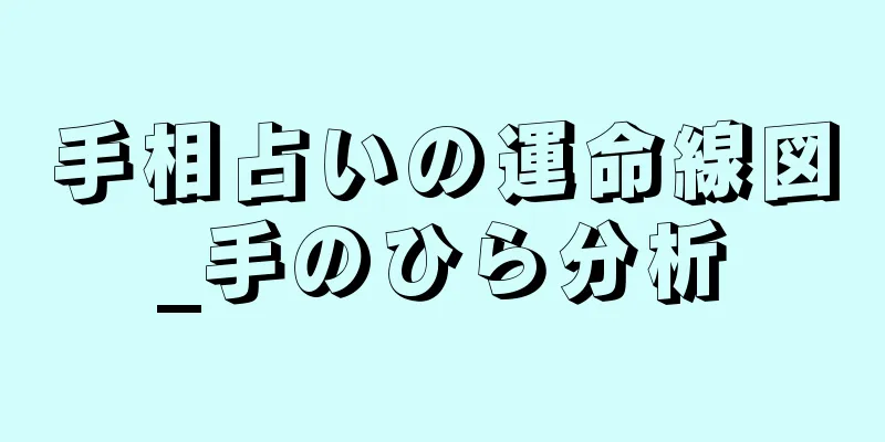 手相占いの運命線図_手のひら分析