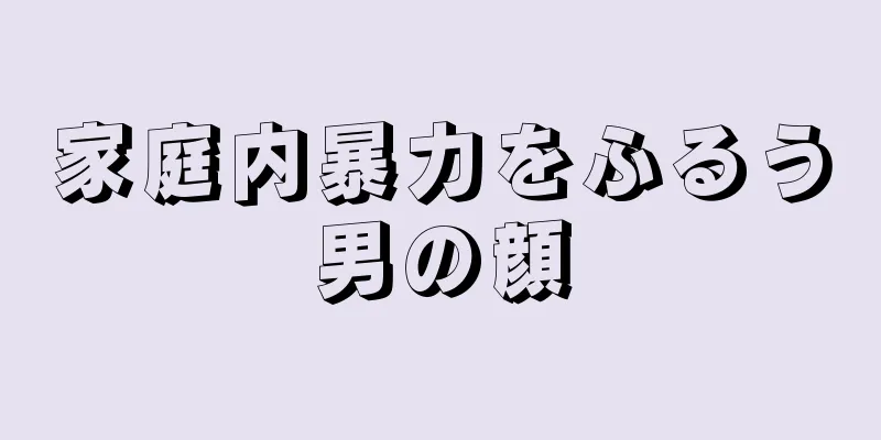 家庭内暴力をふるう男の顔