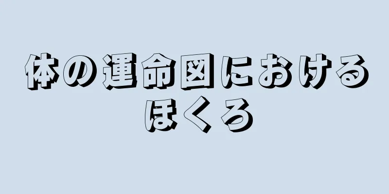 体の運命図におけるほくろ