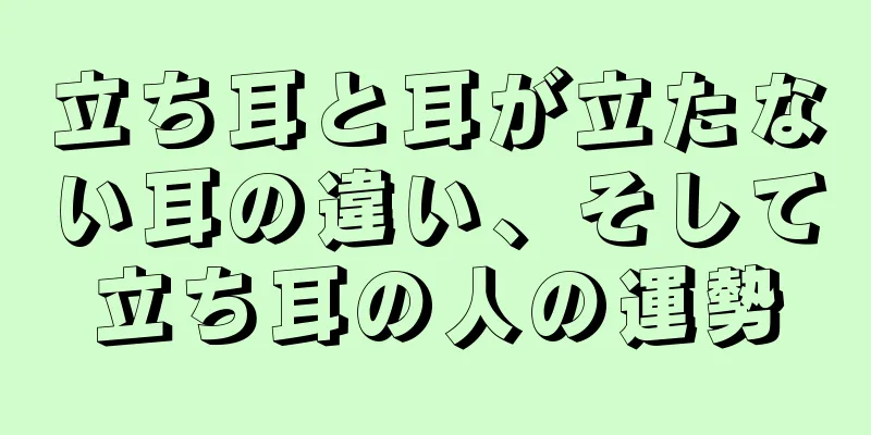 立ち耳と耳が立たない耳の違い、そして立ち耳の人の運勢