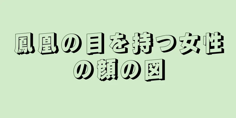 鳳凰の目を持つ女性の顔の図