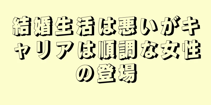 結婚生活は悪いがキャリアは順調な女性の登場