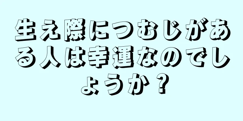 生え際につむじがある人は幸運なのでしょうか？