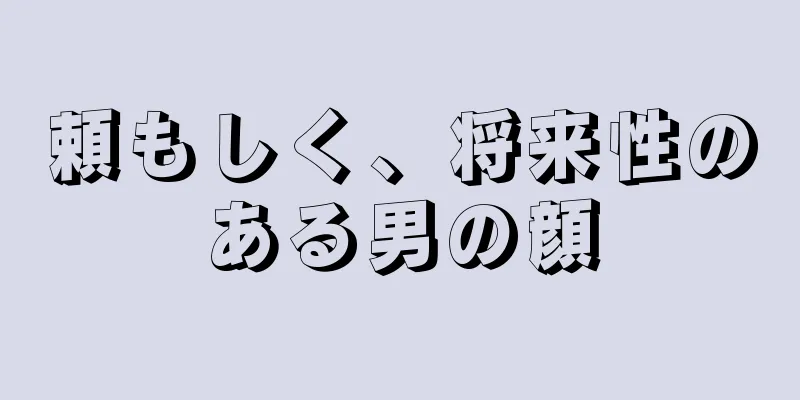 頼もしく、将来性のある男の顔