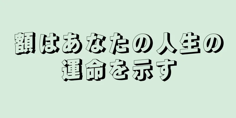 額はあなたの人生の運命を示す