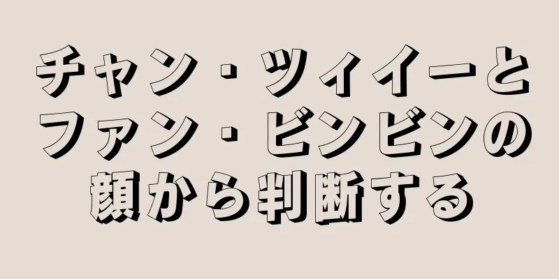 チャン・ツィイーとファン・ビンビンの顔から判断する