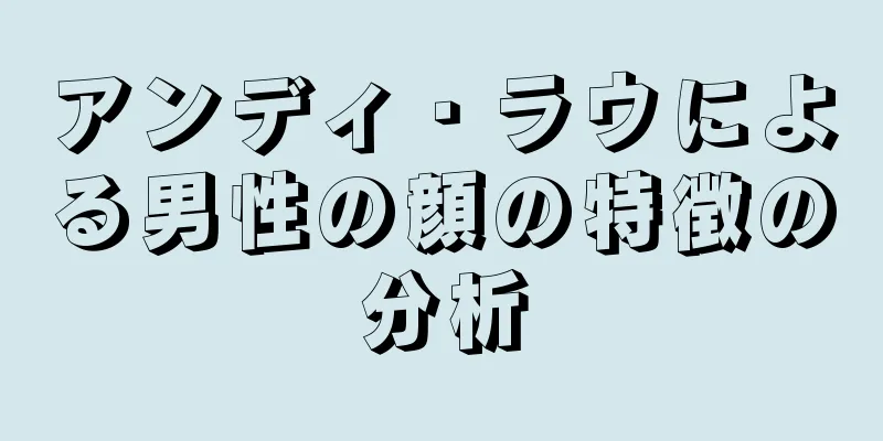 アンディ・ラウによる男性の顔の特徴の分析