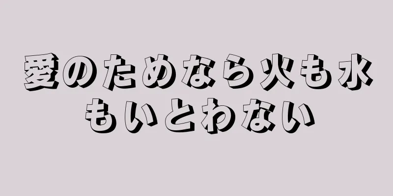 愛のためなら火も水もいとわない