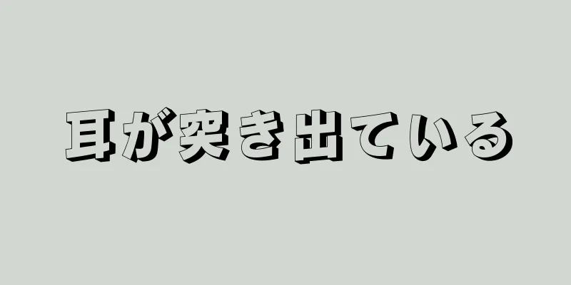 耳が突き出ている