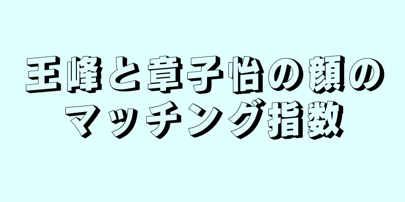 王峰と章子怡の顔のマッチング指数