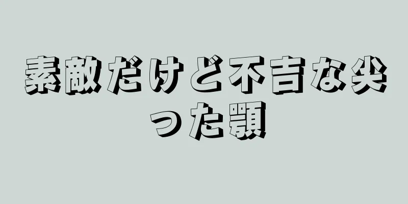 素敵だけど不吉な尖った顎