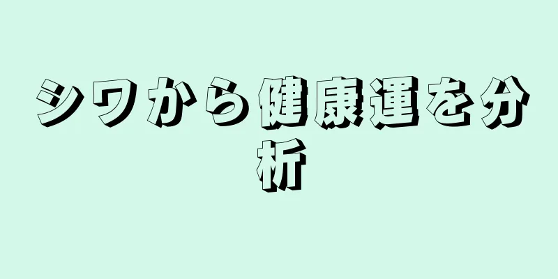 シワから健康運を分析