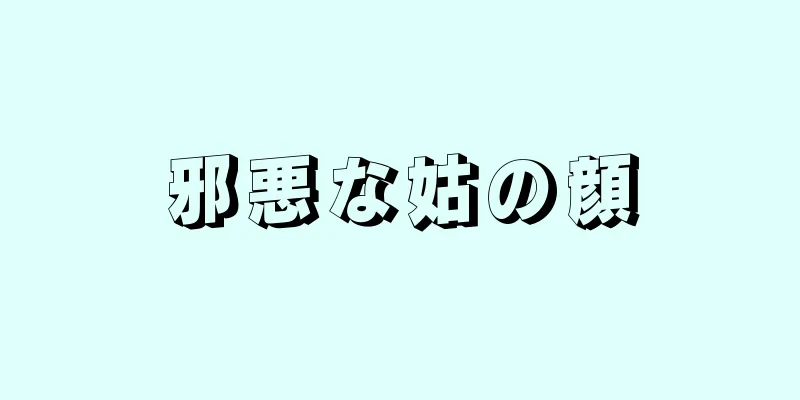 邪悪な姑の顔