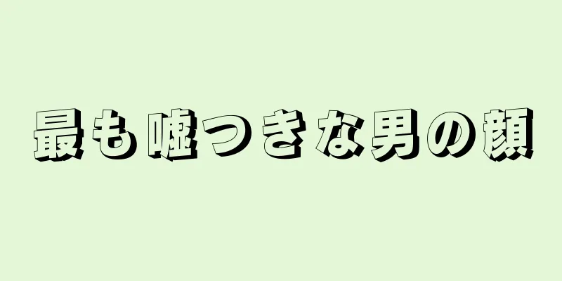 最も嘘つきな男の顔