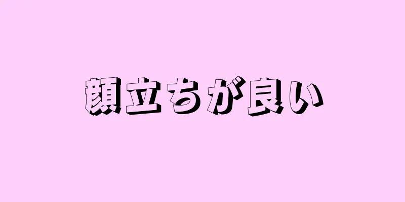 顔立ちが良い