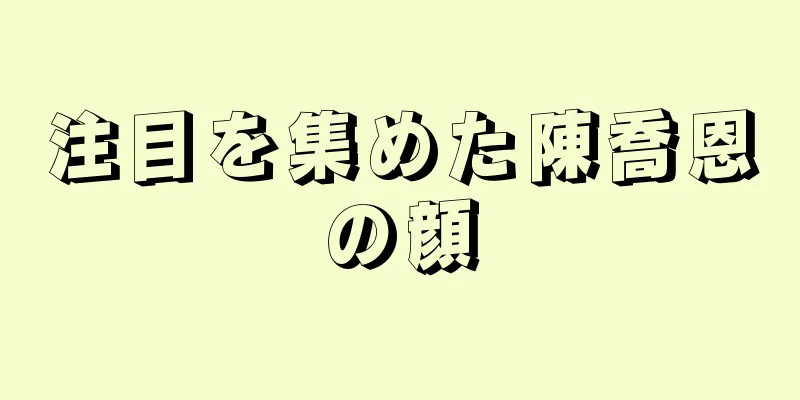 注目を集めた陳喬恩の顔