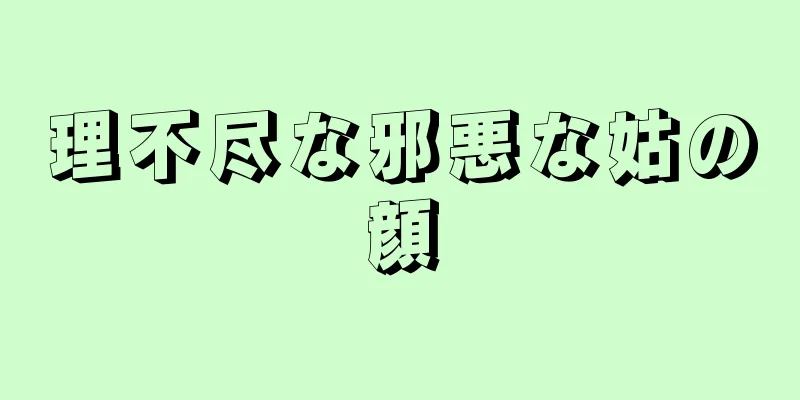 理不尽な邪悪な姑の顔