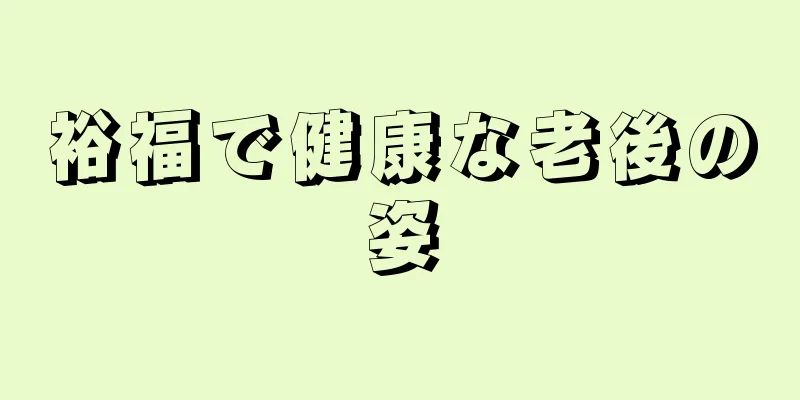 裕福で健康な老後の姿