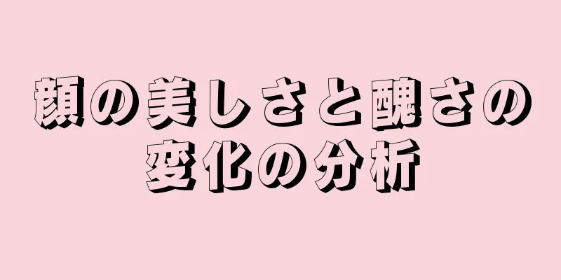 顔の美しさと醜さの変化の分析