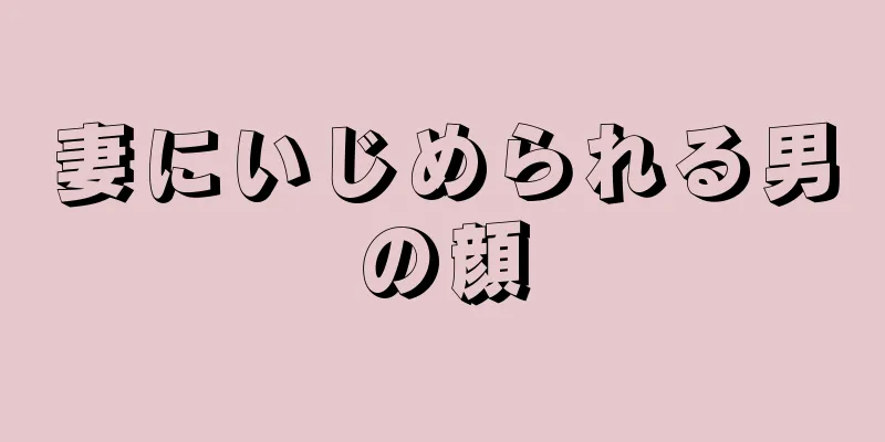 妻にいじめられる男の顔