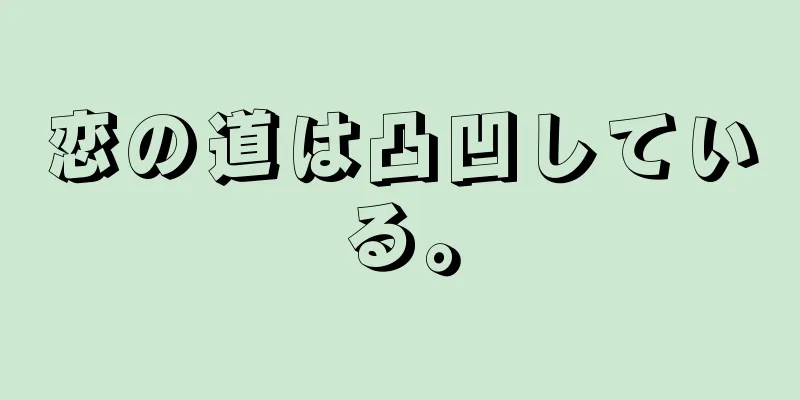 恋の道は凸凹している。