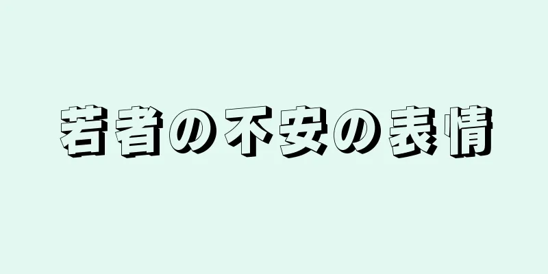 若者の不安の表情