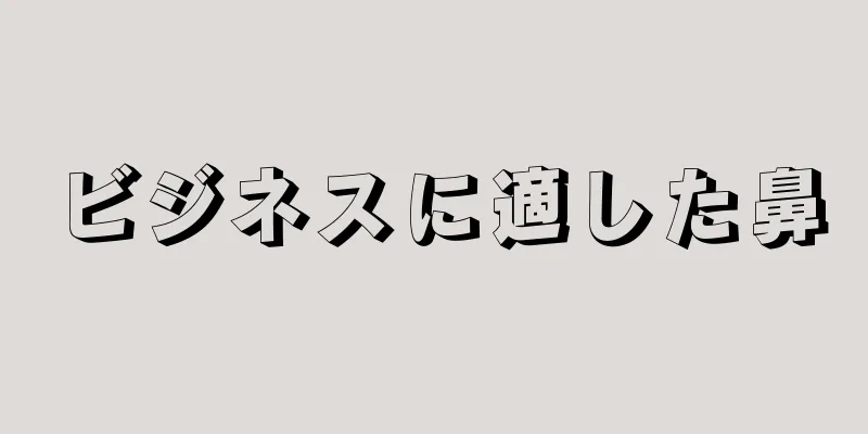 ビジネスに適した鼻