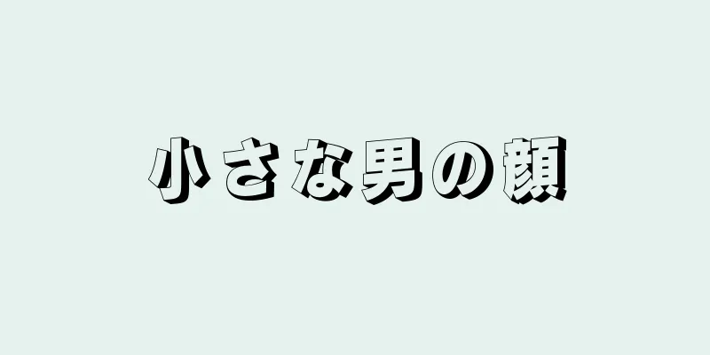 小さな男の顔