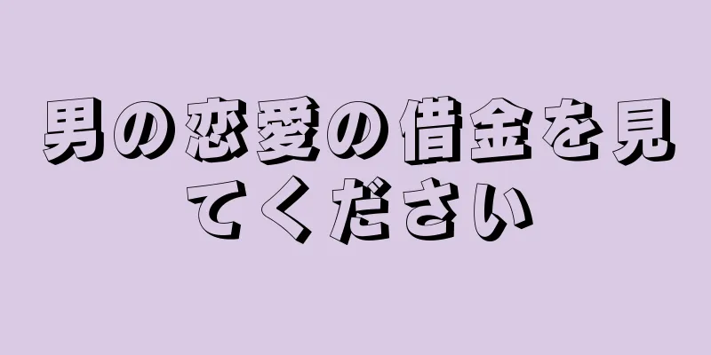 男の恋愛の借金を見てください