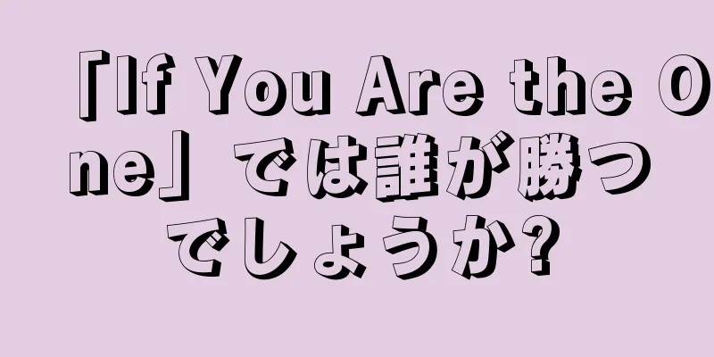 「If You Are the One」では誰が勝つでしょうか?