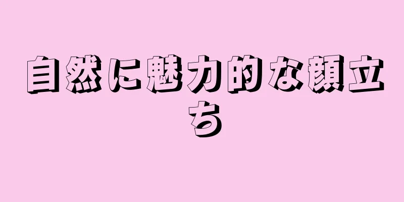 自然に魅力的な顔立ち