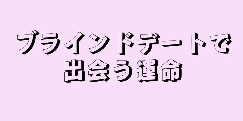 ブラインドデートで出会う運命