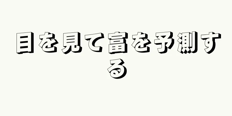 目を見て富を予測する