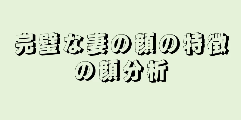 完璧な妻の顔の特徴の顔分析