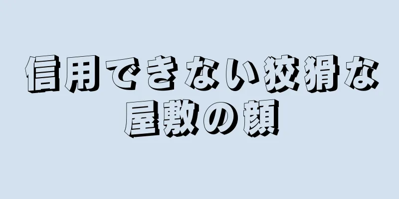 信用できない狡猾な屋敷の顔