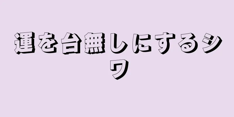 運を台無しにするシワ