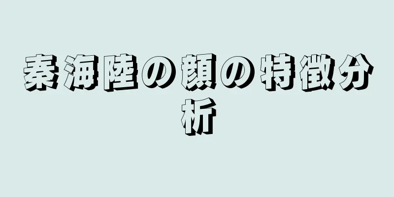 秦海陸の顔の特徴分析