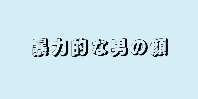 暴力的な男の顔