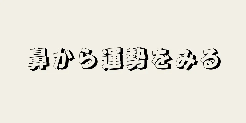 鼻から運勢をみる